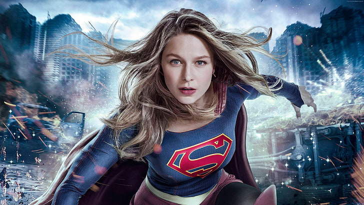 Supergirl säsong 3, 5K, TV-serie, Melissa Benoist, HD tapet