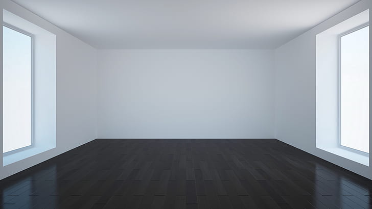 vide, chambre, blanc, minimalisme, Fond d'écran HD