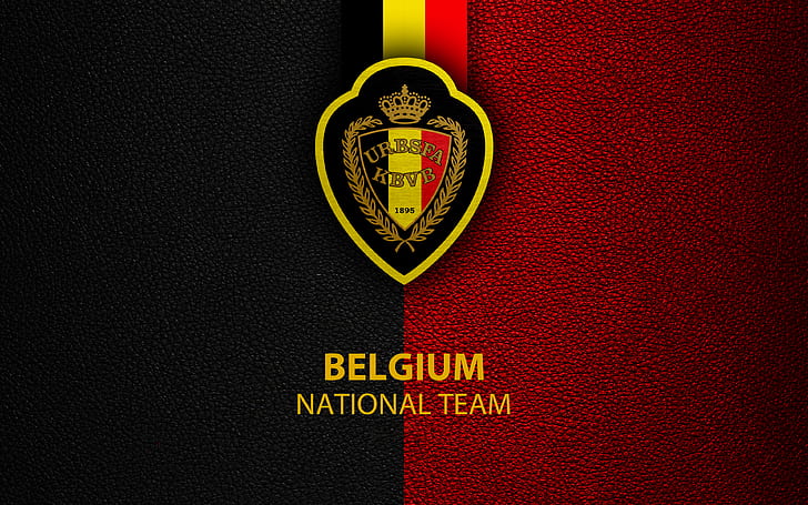 Football, Équipe nationale belge de football, Belgique, Emblème, Logo, Fond d'écran HD