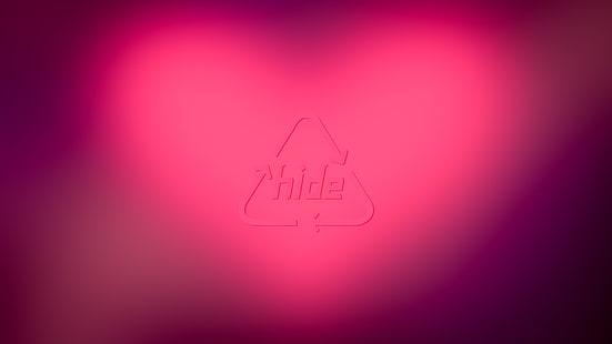 Nascondi logo, nascondi (musicista), logo, modifica, rosa, Sfondo HD HD wallpaper