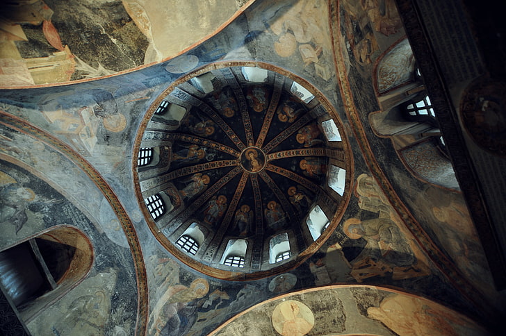 pintura del techo de la catedral, arquitectura, iglesia, Fondo de pantalla HD