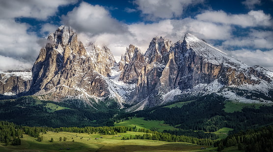 montañas, Italia, Los Dolomitas, Trentino-Alto Adige, Dolomitas, Santa Cristina Valgardena, Fondo de pantalla HD HD wallpaper