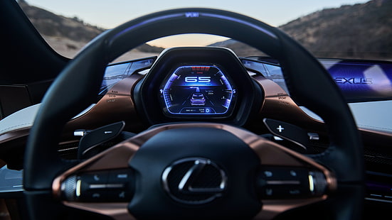 Intérieur, cockpit, Lexus LF-1 Limitless, 4K, 2018, Fond d'écran HD HD wallpaper