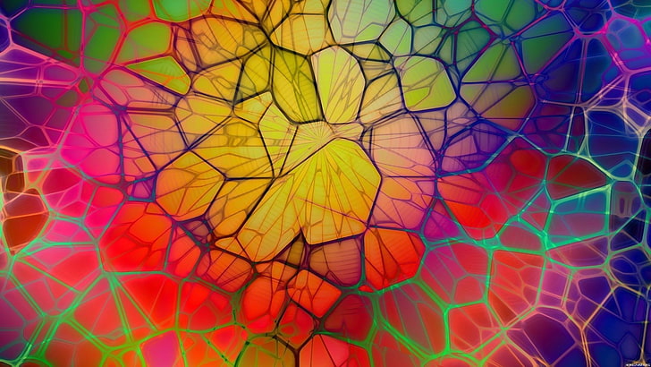 colors, fractal, colorful, pattern, texture, design, mosaic, graphic, modern, decorative, geometric, digital, kaleidoscope, abstract, HD wallpaper
