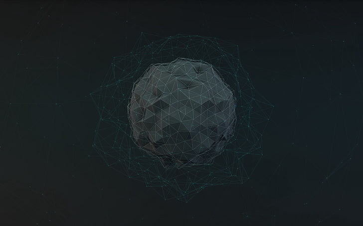 ball, shape, surface, mesh, HD wallpaper