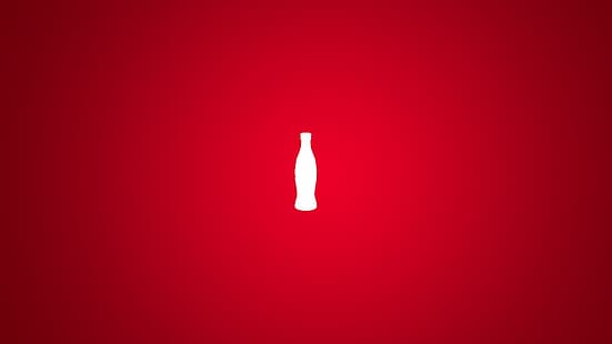 Кока-кола, напиток, красный фон, HD обои HD wallpaper