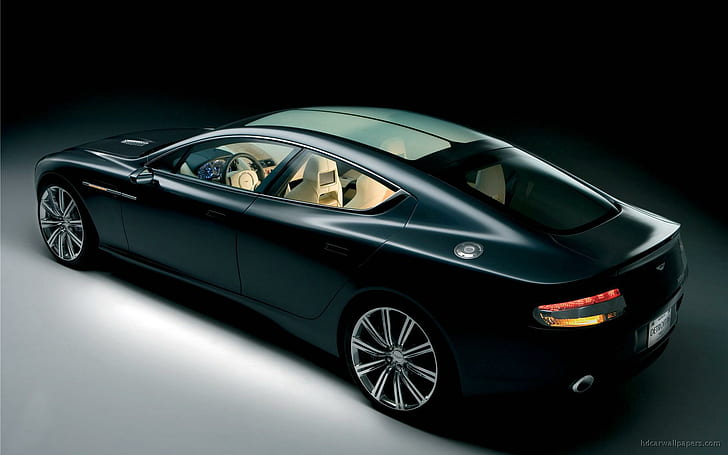 Aston Martin Rapide Concept, black sedan, aston, martin, concept, rapide, cars, aston martin, HD wallpaper