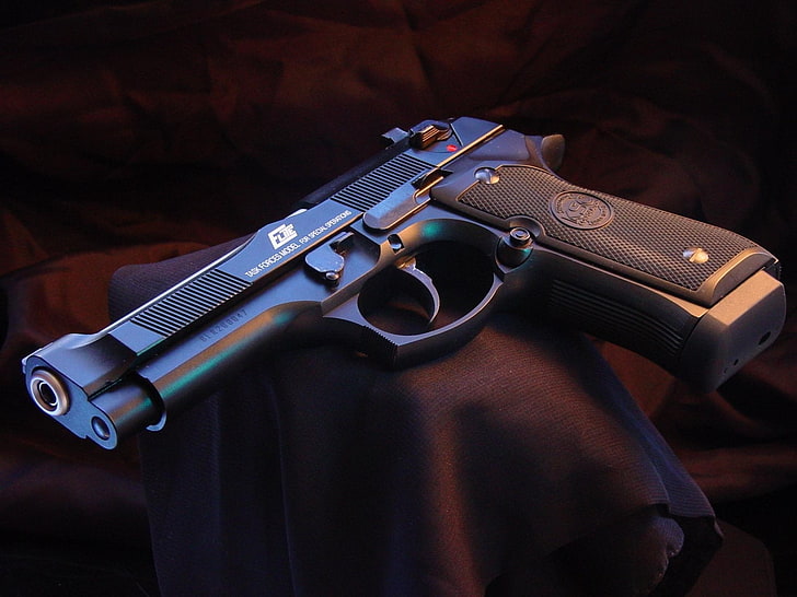 Silber halbautomatische Pistole, Waffen, Beretta Elite Pistol, Beretta, HD-Hintergrundbild
