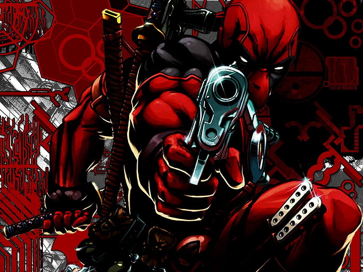 Deadpool illustration, Deadpool, HD tapet