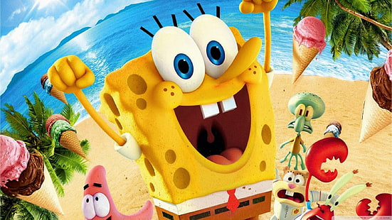 Fond d'écran du film Spongebob Squarepants, SpongeBob SquarePants, Fond d'écran HD HD wallpaper