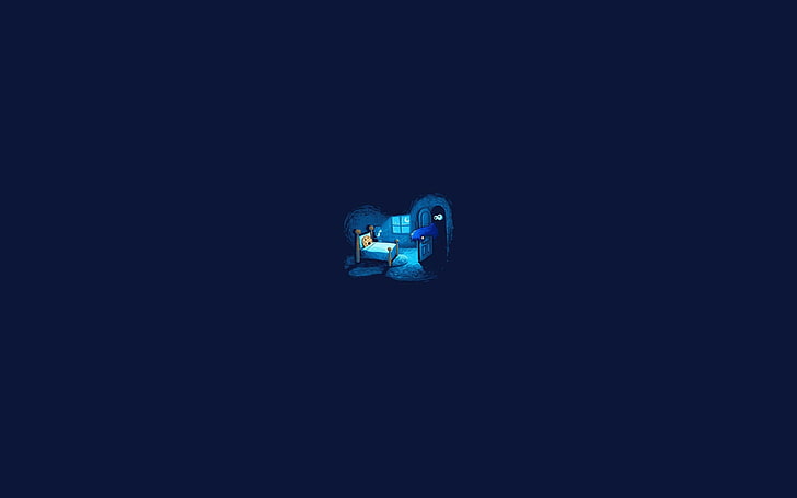 minimalism, Cookie Monster, humor, HD wallpaper