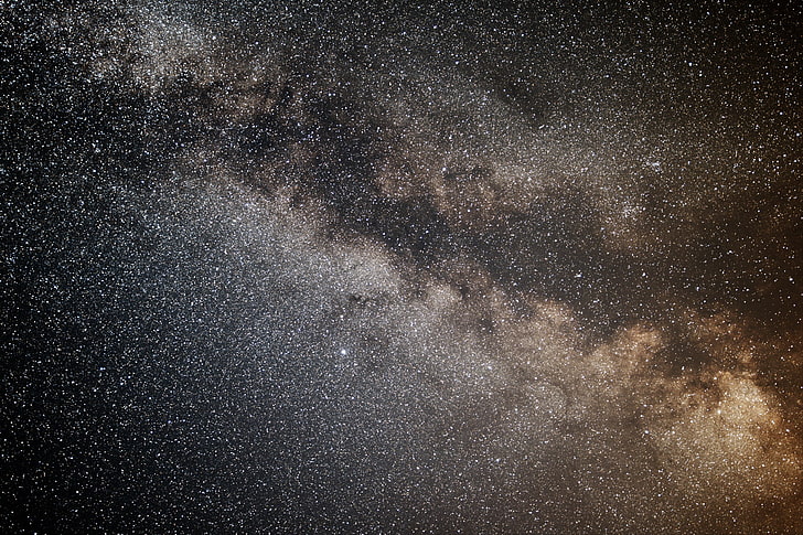 stars, night, the milky way, the vastness, HD wallpaper
