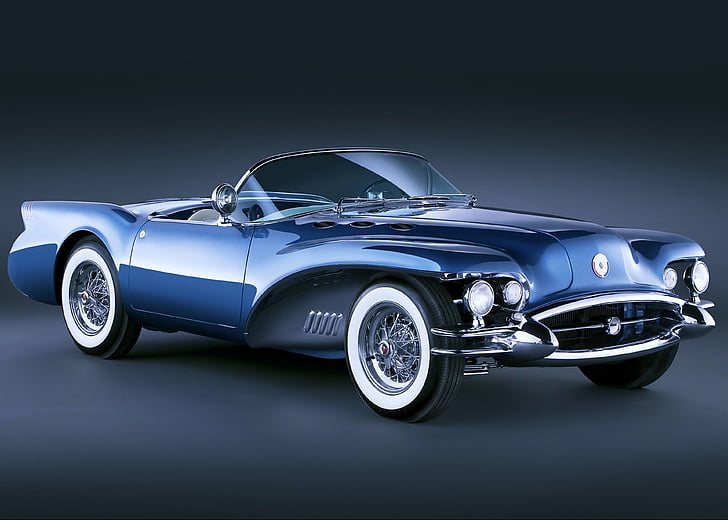 auto, blue, buick, cars, classic, motors, old, wildcat, HD wallpaper