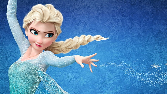 Disney Frozen Queen Elsa illustration, movies, Princess Elsa, Frozen (movie), animated movies, Disney, HD wallpaper HD wallpaper