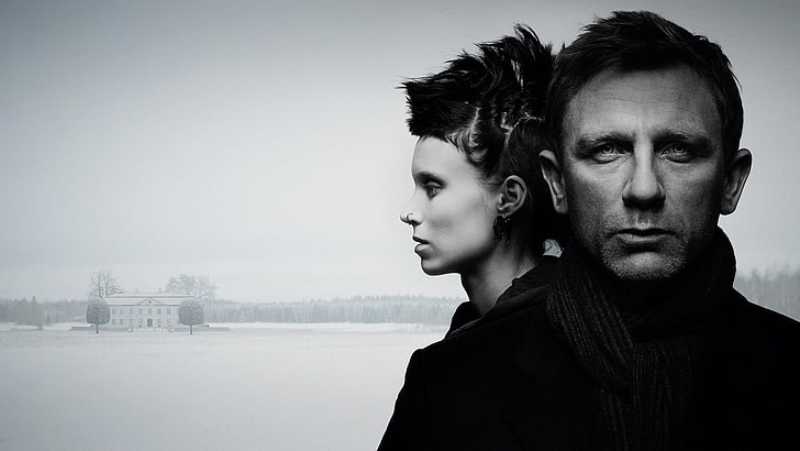 Film, Gadis Dengan Tato Naga, Daniel Craig, Wallpaper HD
