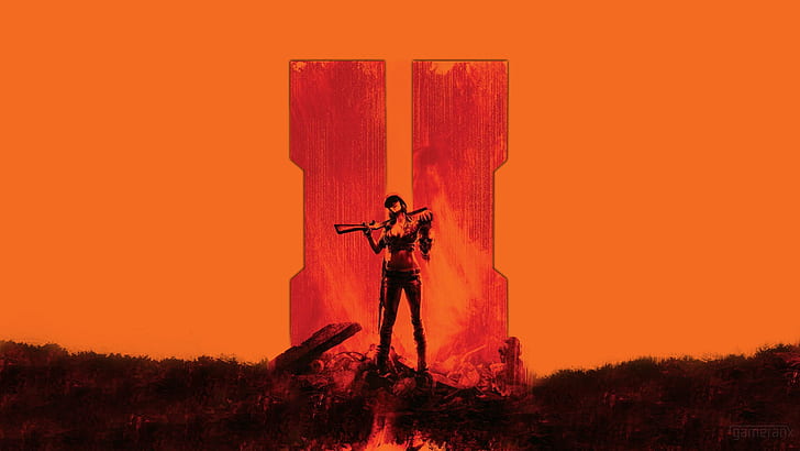 Call of Duty COD Black Ops Zombie Orange HD, видеоигры, черный, оранжевый, Call, Duty, зомби, треска, опс, HD обои