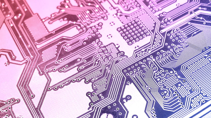 circuit board digital wallpaper, technology, CPU, PCB, circuitry, photo manipulation, HD wallpaper