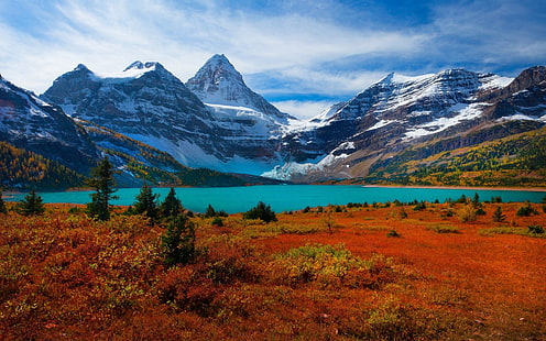 Berge See Landschaft Natur, HD-Hintergrundbild HD wallpaper