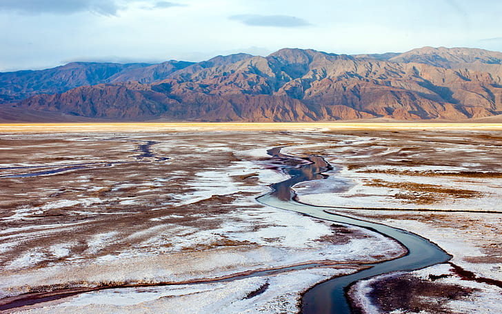 Death Valley, National Park, California, USA, mountains, salt lake, Death, Valley, National, Park, California, USA, Mountains, Salt, Lake, HD wallpaper