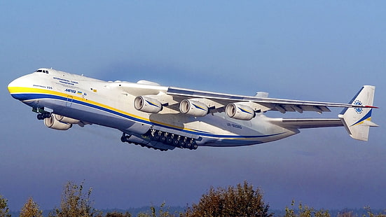 Aircrafts, Antonov AN-225 Mriya, Aircraft, Airplane, Cargo Aircraft, Cargo Plane, HD wallpaper HD wallpaper