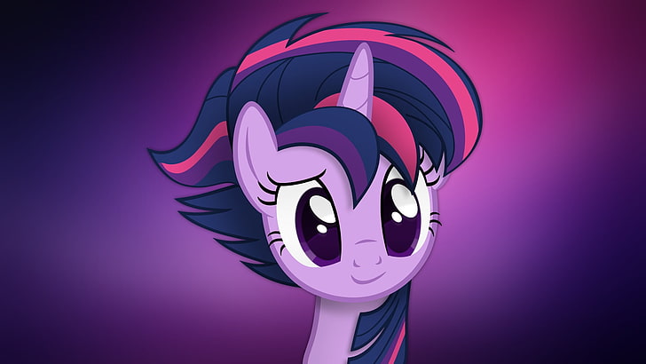 lila kleines Pony digitale Tapete, mein kleines Pony, Twilight Sparkle, Cartoon, HD-Hintergrundbild
