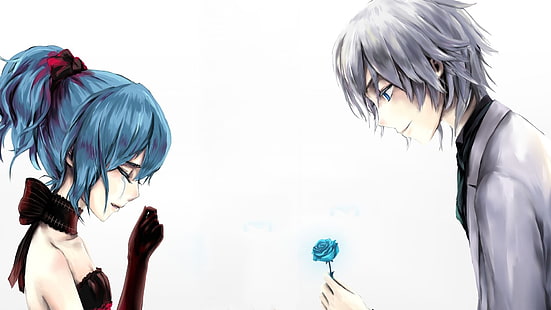 anime, boy, couple, giving, love, HD wallpaper HD wallpaper