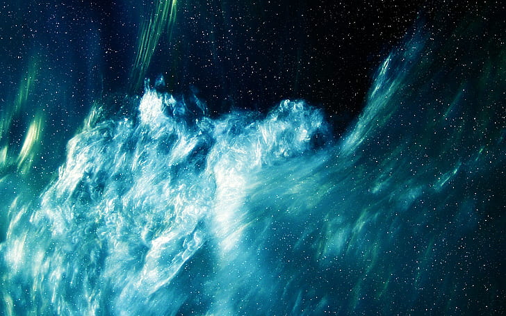 Flood Nebula, white light bokeh, flood, nebula, space and planet, HD wallpaper
