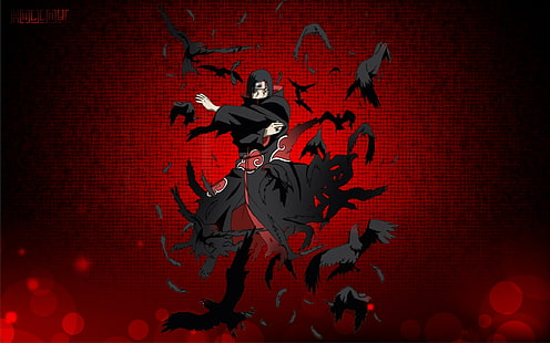 Rabe, Naruto Shippuuden, Akatsuki, Anime, Anime Boys, Uchiha Itachi, HD-Hintergrundbild HD wallpaper