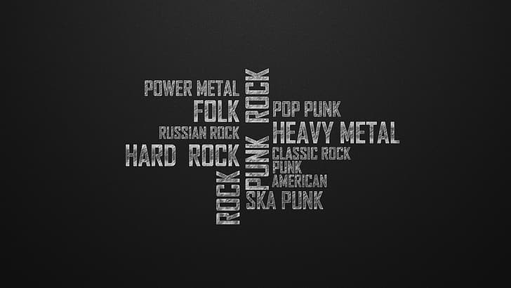 Metal, Rock, Classic, American, Punk, Hard Rock, Heavy Metal, Folk, Power Metal, Radiotapok, russischer Rock, Ska Punk, HD-Hintergrundbild