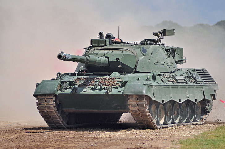 green battle personnel tank, tank, combat, armor, Leopard-C2, HD wallpaper