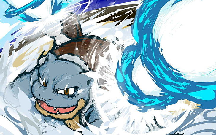 Illustration Pokemon Blastoise, Pokémon, Blastoise, Fond d'écran HD
