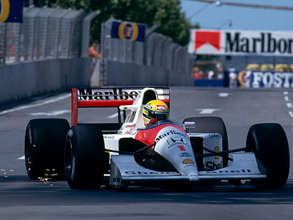 1991, f 1, formula, honda, mclaren, mp4 6, corsa, corsa, Sfondo HD HD wallpaper