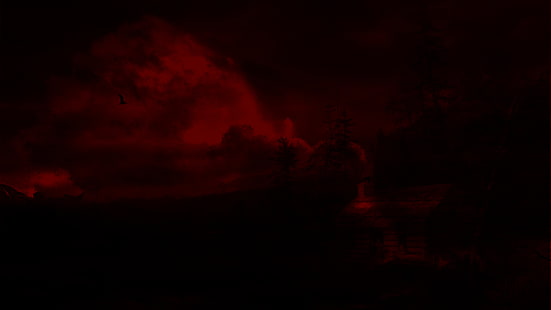 Artistico, scuro, rosso, Sfondo HD HD wallpaper