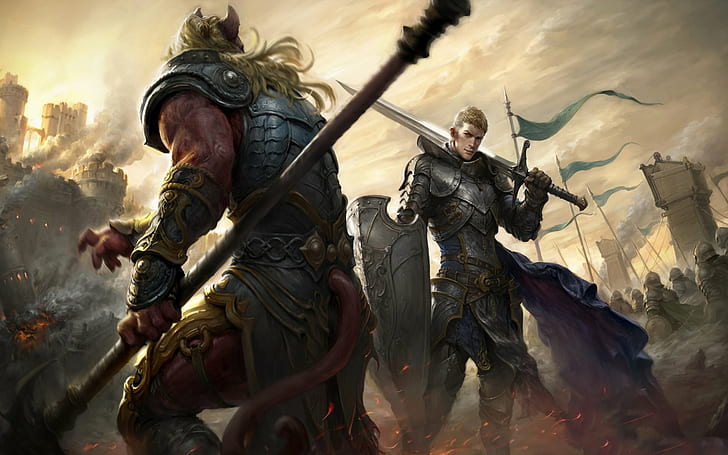 Adventure، archeage، armor، fantasy، mmo، online، rpg، sandbox، warrior، خلفية HD