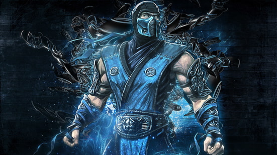 Mortal Kombat Sub Zero, Mortal Kombat, Sous zéro, jeu vidéo, Fond d'écran HD HD wallpaper