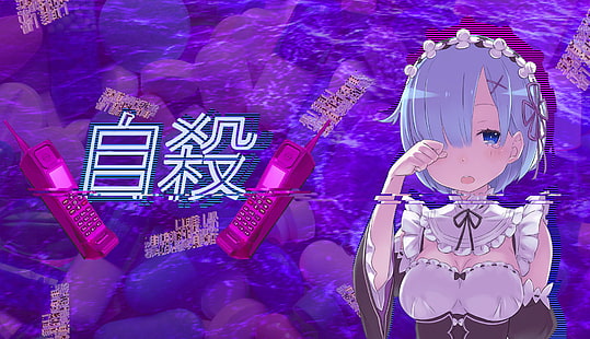 Re: Zero Kara Hajimeru Isekai Seikatsu, Rem, onda de vapor, Fondo de pantalla HD HD wallpaper