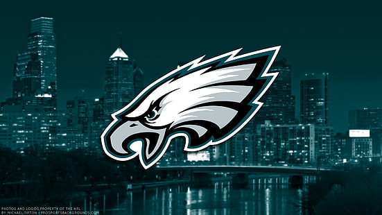 Fußball, Philadelphia Eagles, Emblem, Logo, NFL, HD-Hintergrundbild HD wallpaper