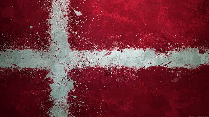플래그, 덴마크 국기, 덴마크 국기, 플래그, HD 배경 화면