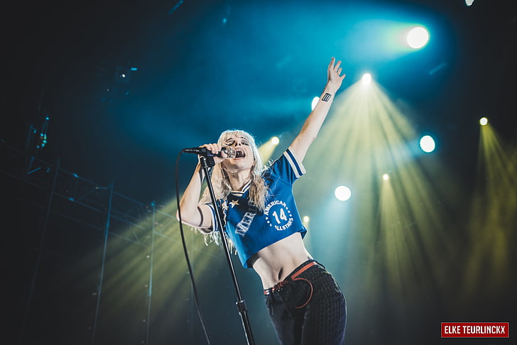 Hayley Williams, Paramore, blonde, concerts, HD wallpaper