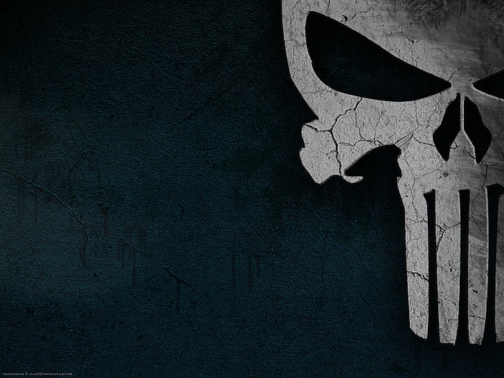 The Punisher logo, The Punisher, logo, simple, Fondo de pantalla HD |  Wallpaperbetter