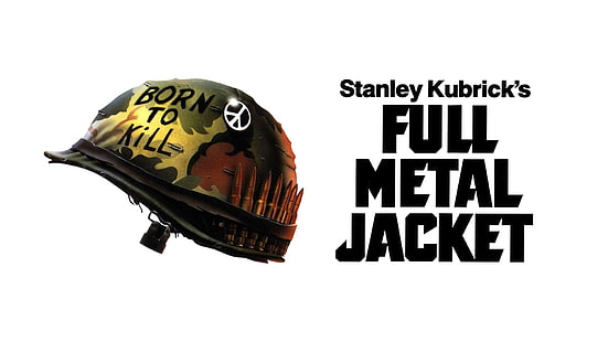 Film, Full Metal Jacket, Kugel, Helm, HD-Hintergrundbild HD wallpaper
