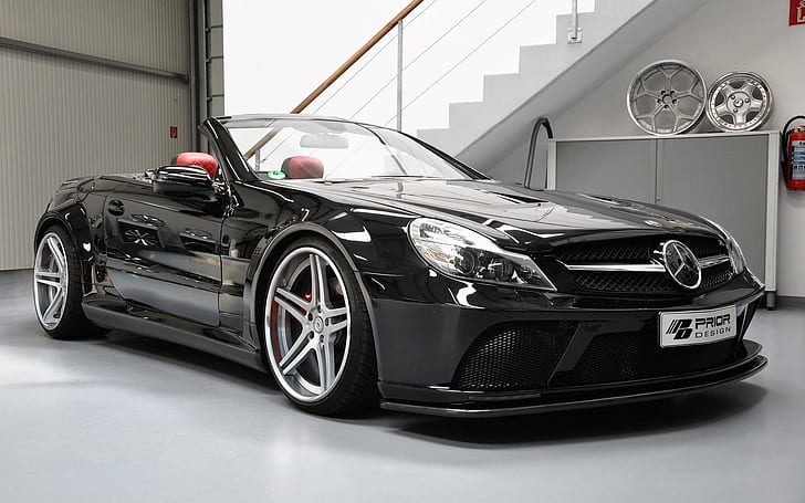 Mercedes Benz, black mercedes benz slk, sports, benz, mercedes, cars, HD wallpaper
