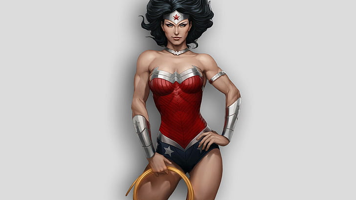 Wonder Woman DC HD, wonder woman, cartoon/comic, woman, dc, wonder, HD wallpaper
