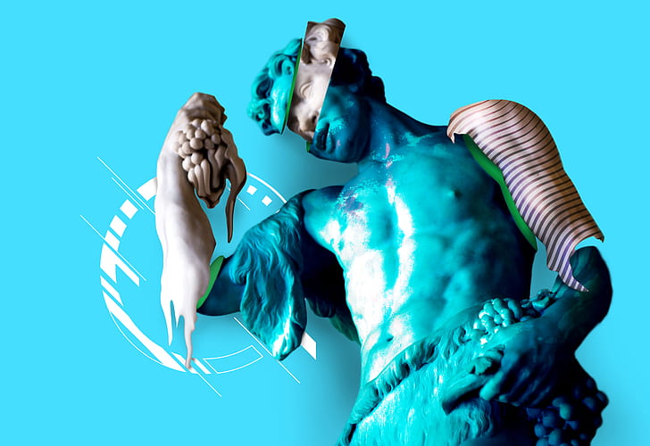 Skulptur, abstrakt, Fotomanipulation, digitale Kunst, HD-Hintergrundbild