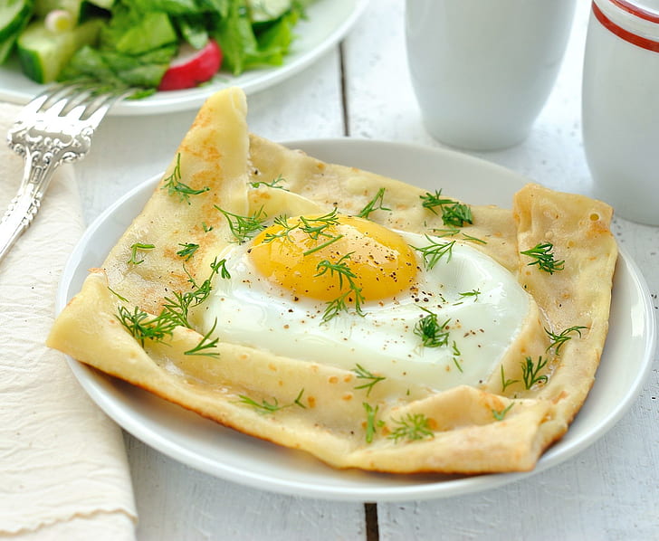 *** Egg For Breakfast ***, café da manhã, comida, ovos, 3d e abstrato, HD papel de parede