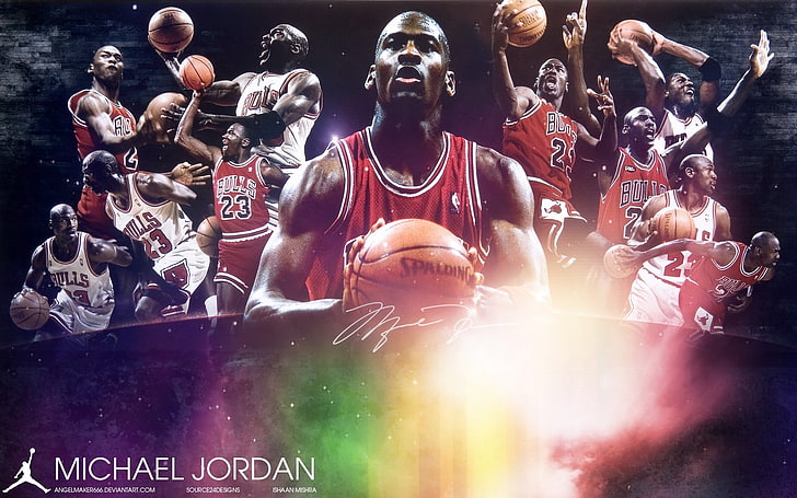 НБА Майкл Джордан Чикаго Буллз Эйр Джордан 1920x1200 Люди Майкл Джордан HD Art, NBA, Майкл Джордан, HD обои