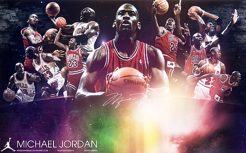 НБА Майкл Джордан Чикаго Буллз Эйр Джордан 1920x1200 Люди Майкл Джордан HD Art, NBA, Майкл Джордан, HD обои HD wallpaper