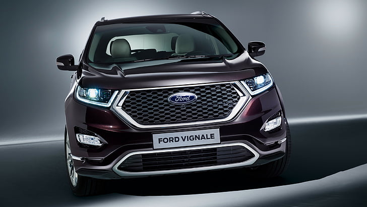 фиолетовый Ford Vignale, Ford Vignale Edge, Женевский автосалон 2016, кроссовер, HD обои