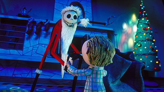 Кино, Кошмар перед Рождеством, Джек Скеллингтон, HD обои HD wallpaper