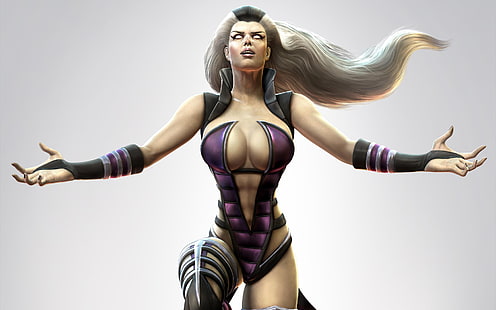Psylocke von X-Men, Girl, Mortal Kombat, Sindel, HD-Hintergrundbild HD wallpaper